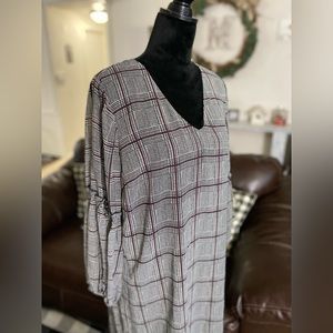 🎀Balloon Sleeve Plaid Dress/Top🎀